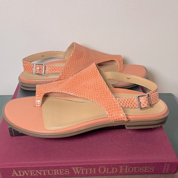 NWOT Vionic Citrine Ella Slingback Buckle Coral Sandals Sz 9 Summer Vacation - Picture 6 of 7